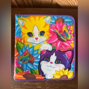 Lisa Frank Kittens, Sunflowers, and Butterflies 3 Ring Binder and Zipper Pouch